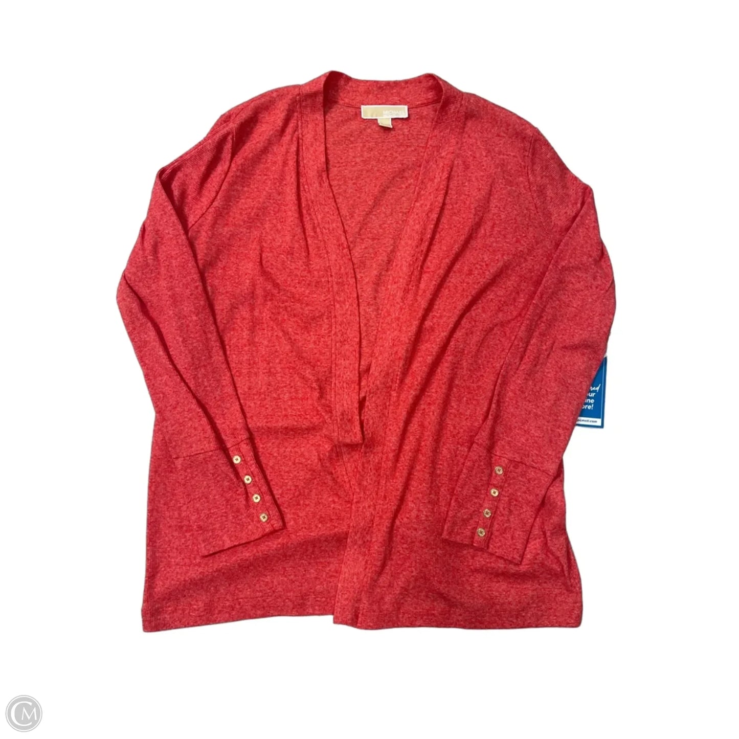 Cardigan By Michael By Michael Kors In Red, Size: Xl