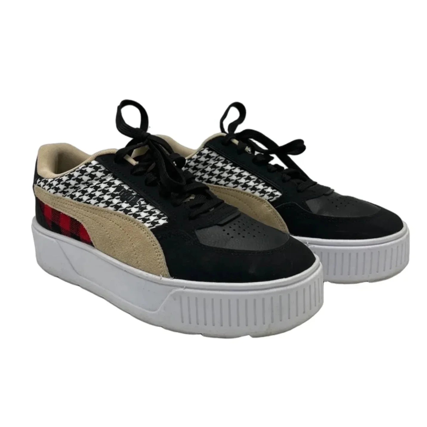Shoes Athletic By Puma In Black & Red, Size: 9