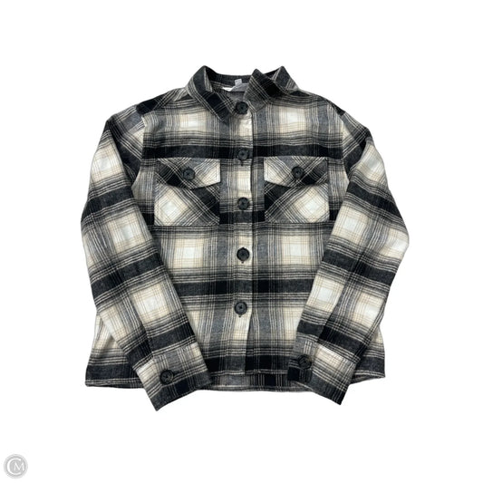 Jacket Shirt By Bb Dakota In Brown, Size: M