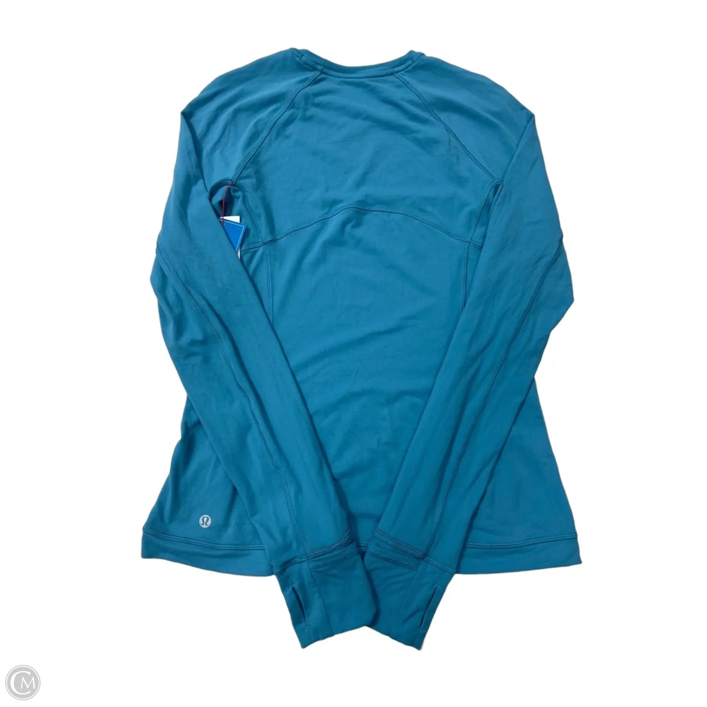 Athletic Top Long Sleeve Crewneck By Lululemon In Blue, Size: M