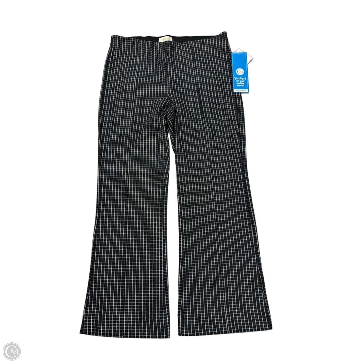 Pants Wide Leg By Maeve In Black & White, Size: M
