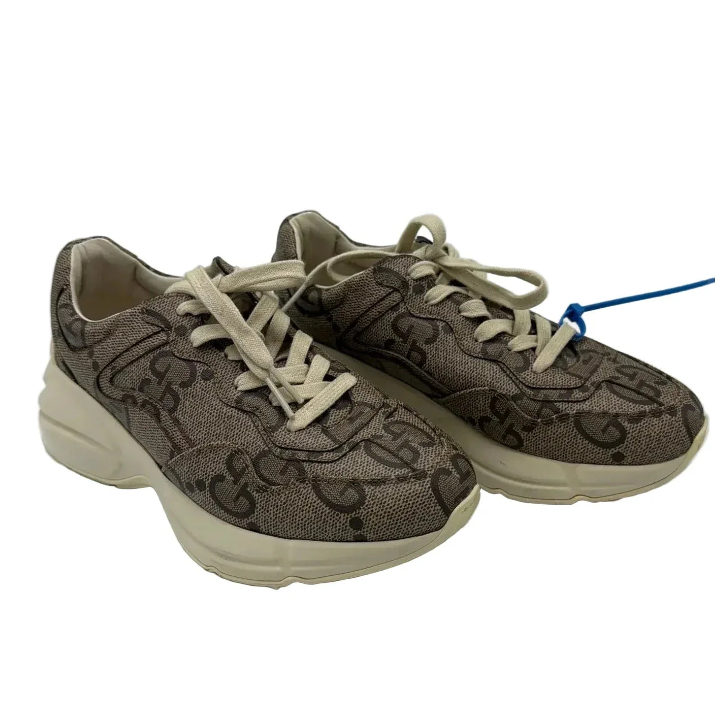 Gucci 100 Rythom GG Luxury Sneakers, Size: 6.5