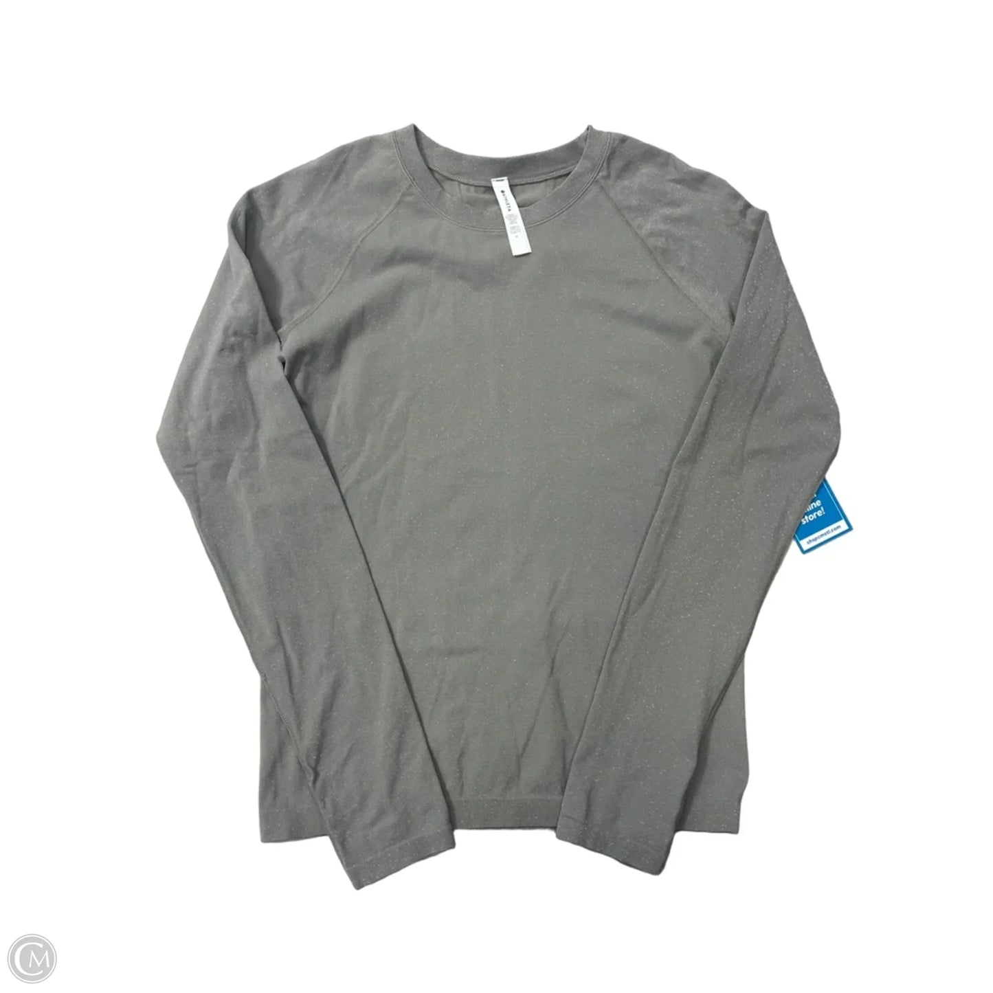 Athletic Top Long Sleeve Crewneck By Athleta In Silver, Size: M