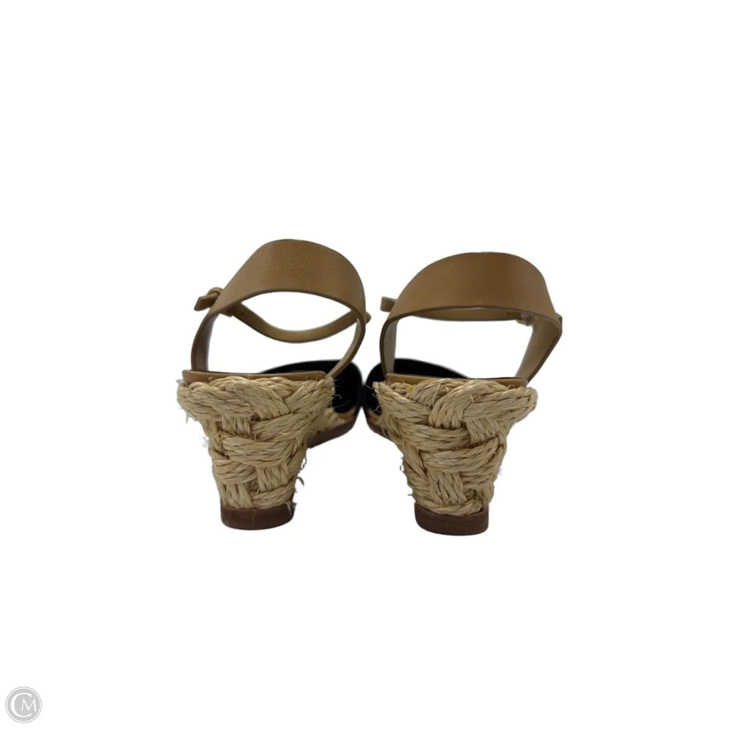 Shoes Designer By Tory Burch In Black & Tan, Size: 7.5