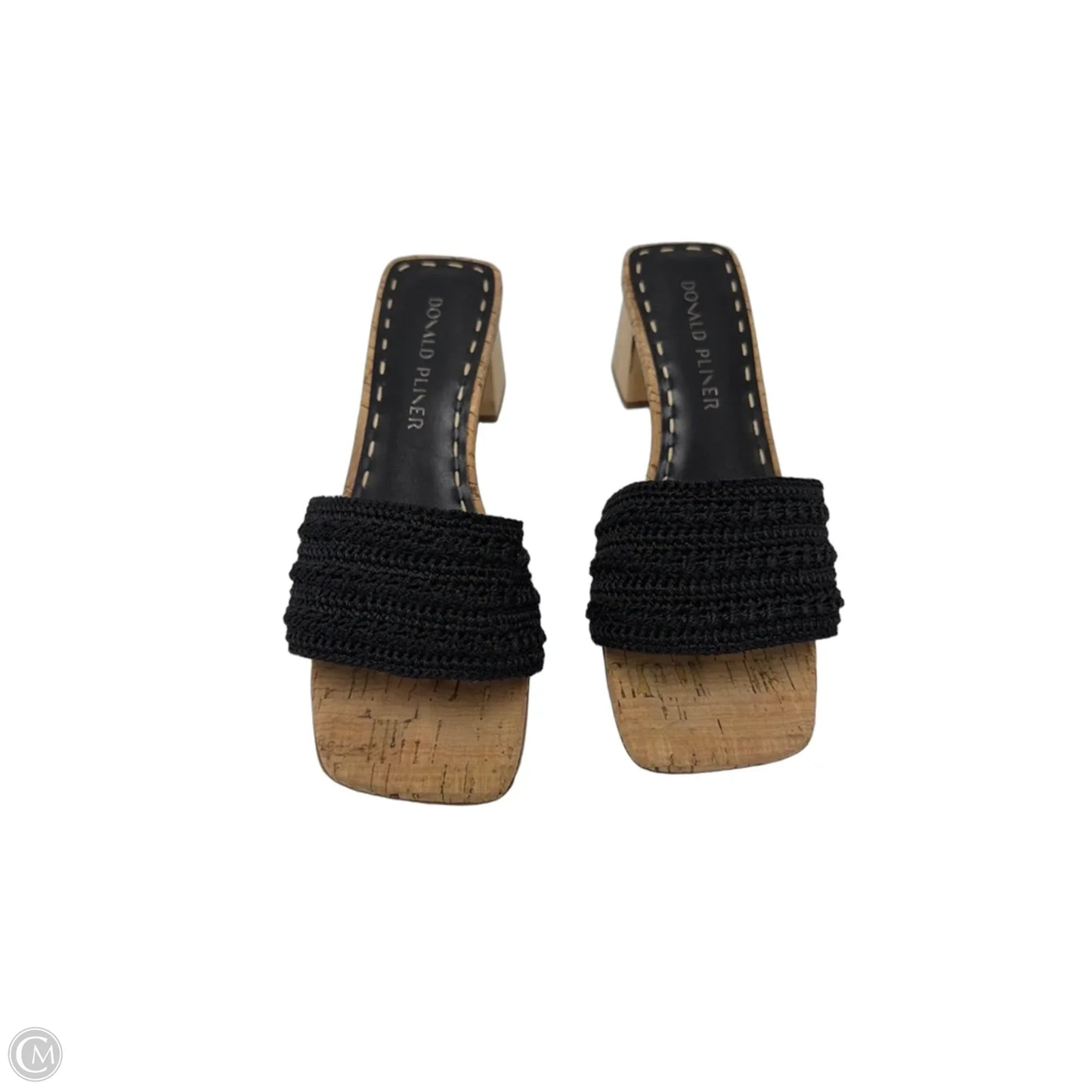 Shoes Heels Block By Donald Pliner In Black & Cream, Size: 7