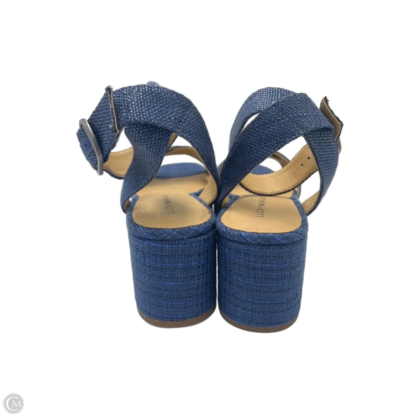 New! Sandals Heels Platform By Lucky Brand In Blue, Size: 8