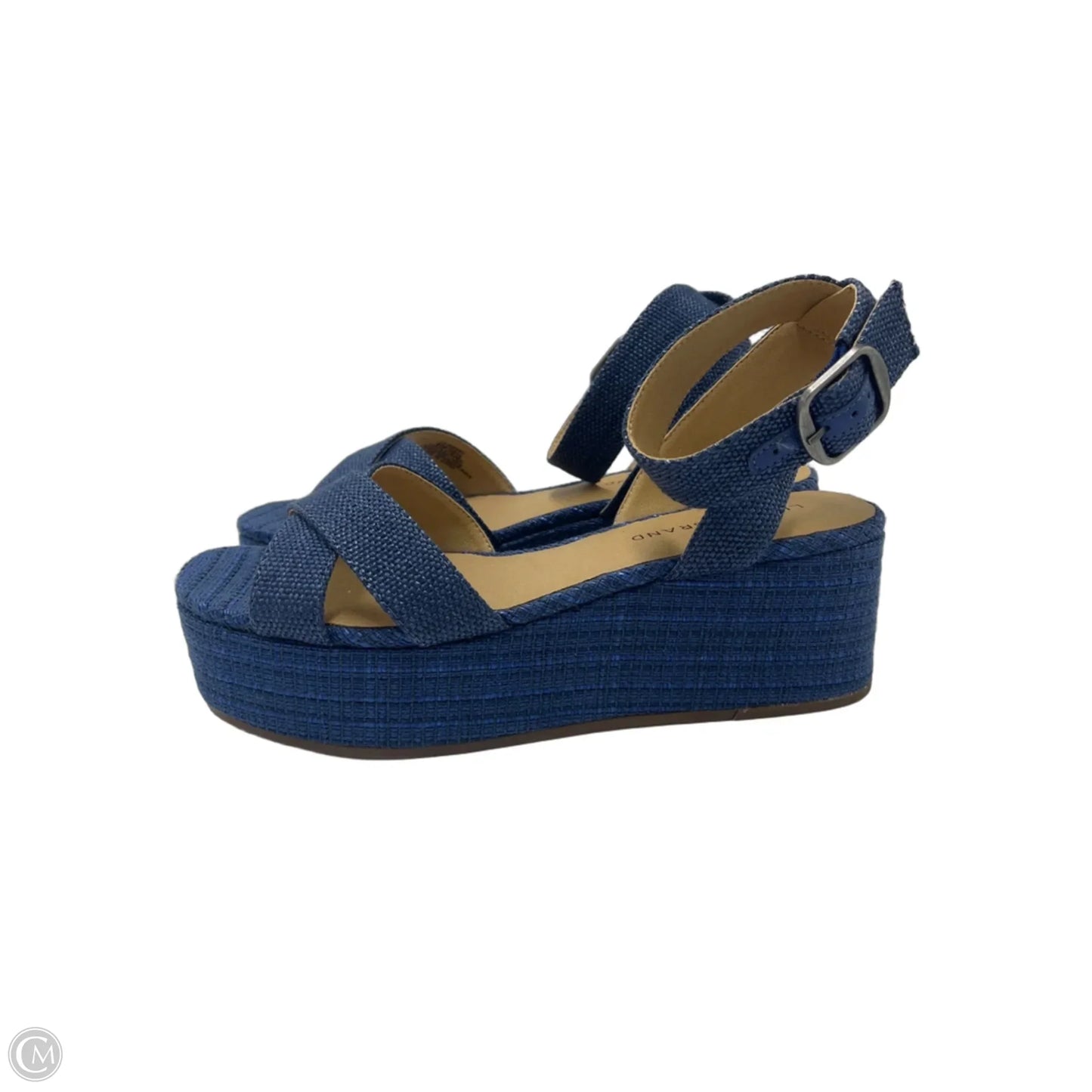New! Sandals Heels Platform By Lucky Brand In Blue, Size: 8