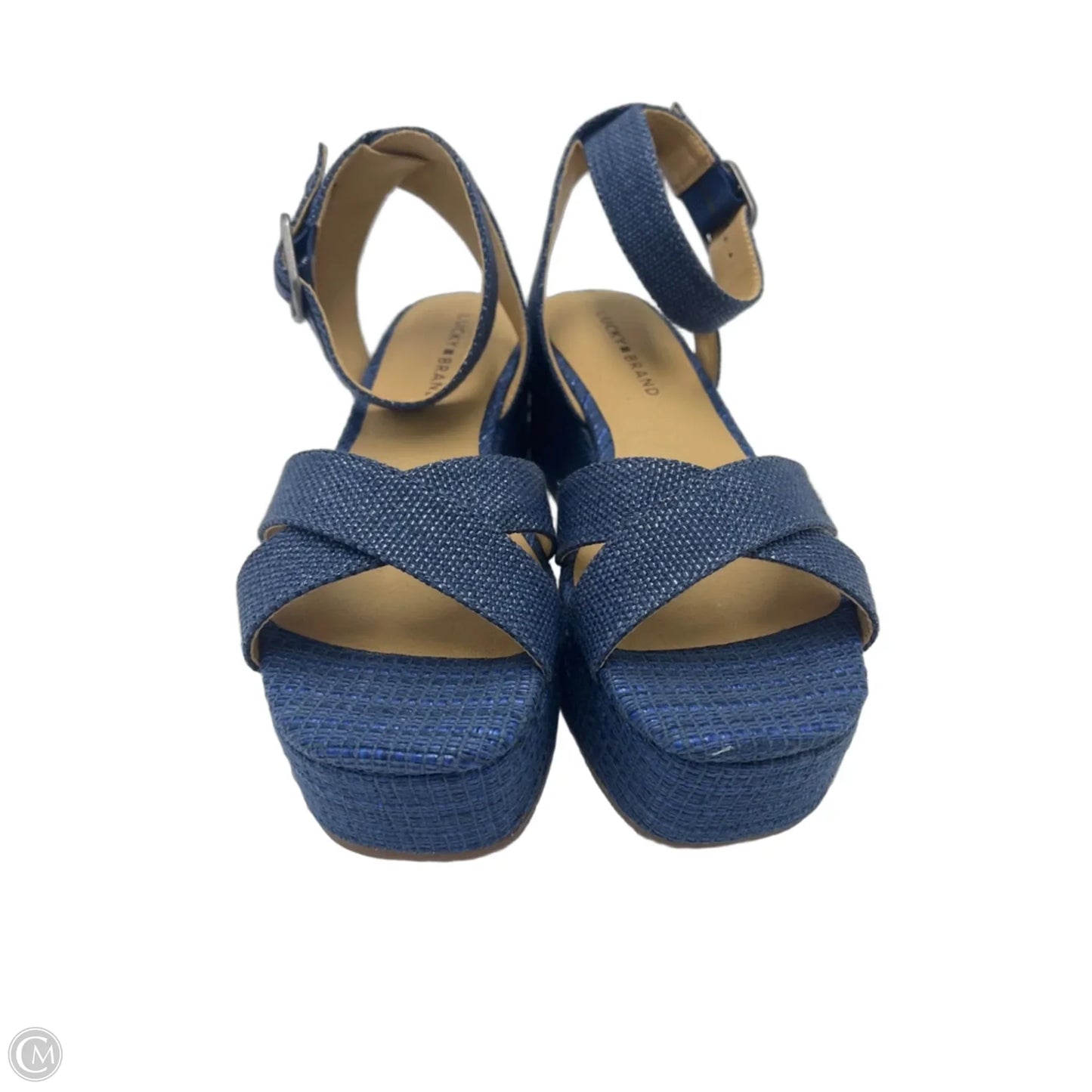 New! Sandals Heels Platform By Lucky Brand In Blue, Size: 8