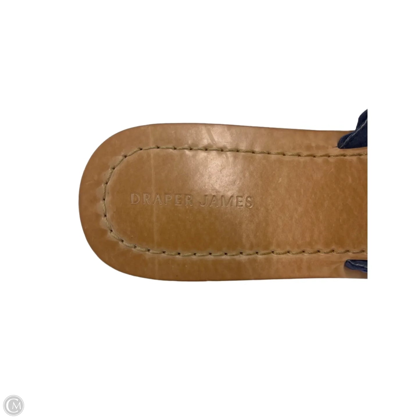 New! Sandals Flats By Draper James In Blue & White, Size: 8.5