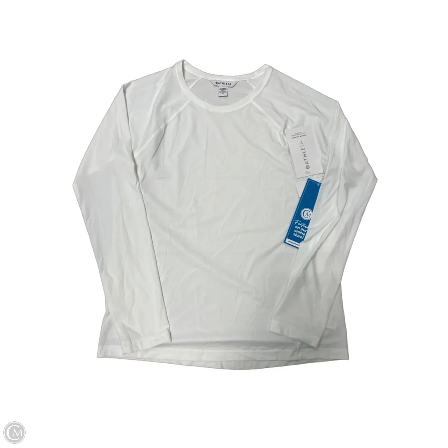 New! Athletic Top Long Sleeve Crewneck By Athleta In White, Size: M