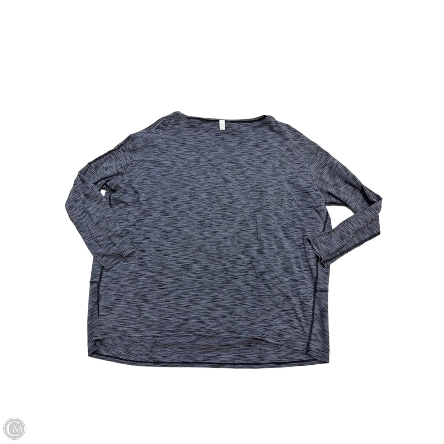 Athletic Top Long Sleeve Crewneck By Lululemon In Grey, Size: L
