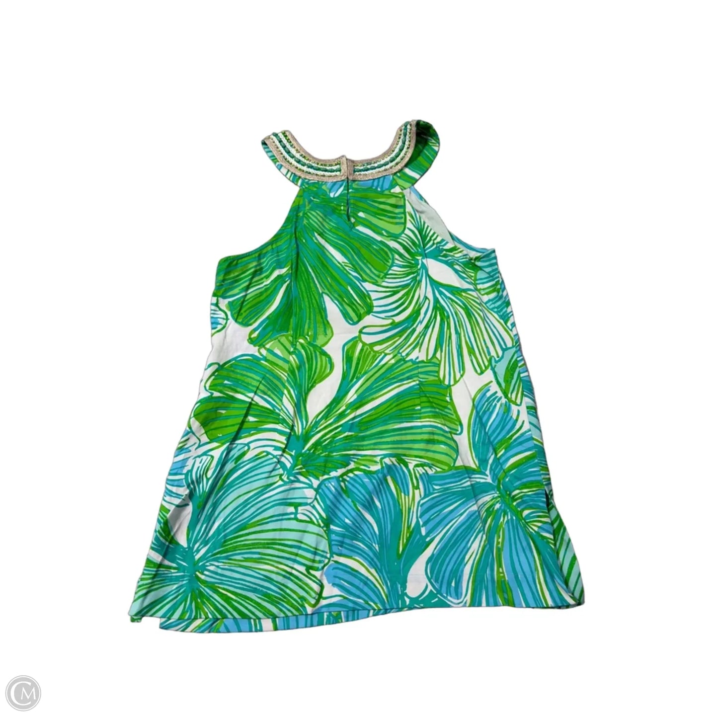 Top Sleeveless Designer By Lilly Pulitzer In Blue & Green, Size: L