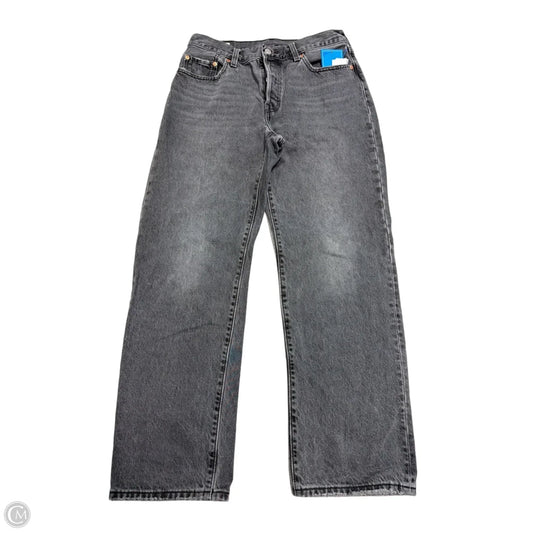 Jeans Straight By Levis In Grey Denim, Size: 6