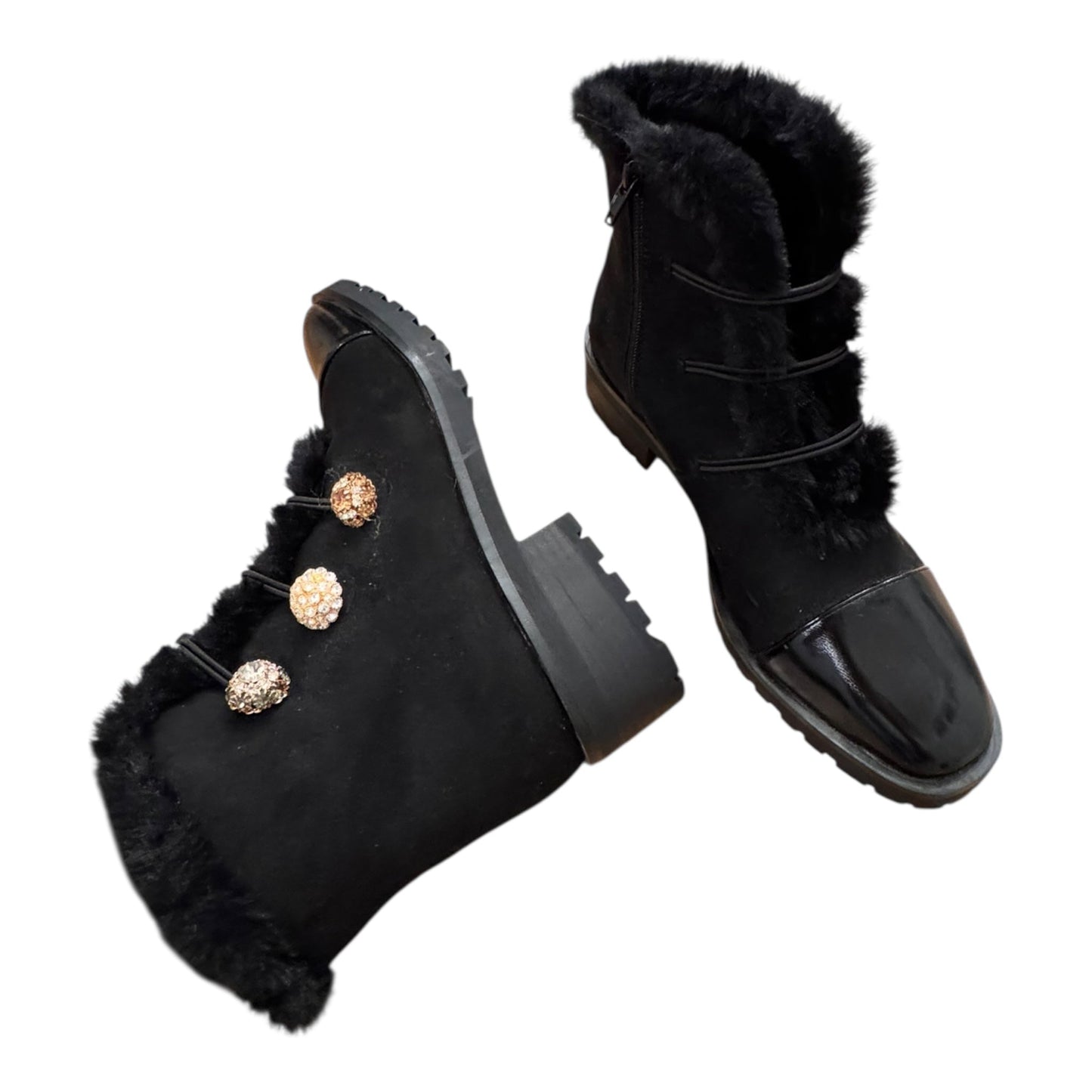 Boots Ankle Heels By Nanette By Nanette Lepore In Black, Size:8