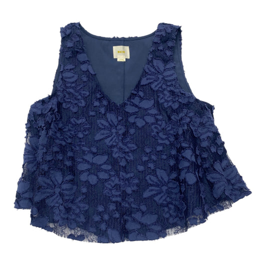 Top Sleeveless By Maeve In Navy, Size:L