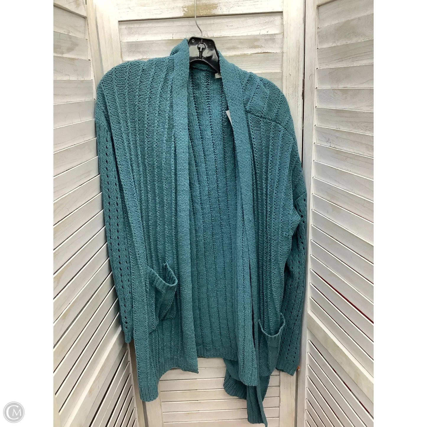 Sweater Cardigan By Maurices In Teal, Size: Xl