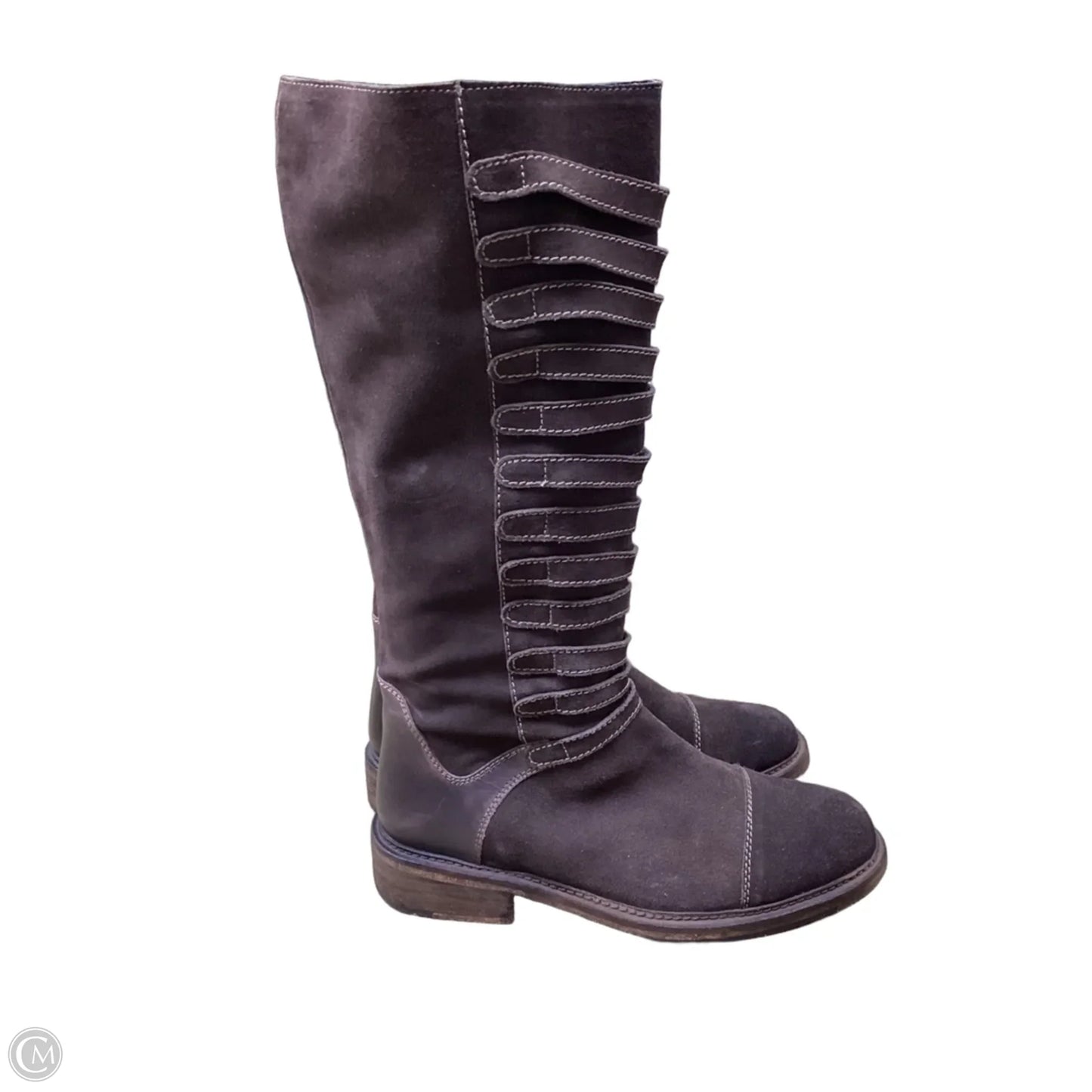 Boots Knee Flats By Clothes Mentor In Brown, Size: 10