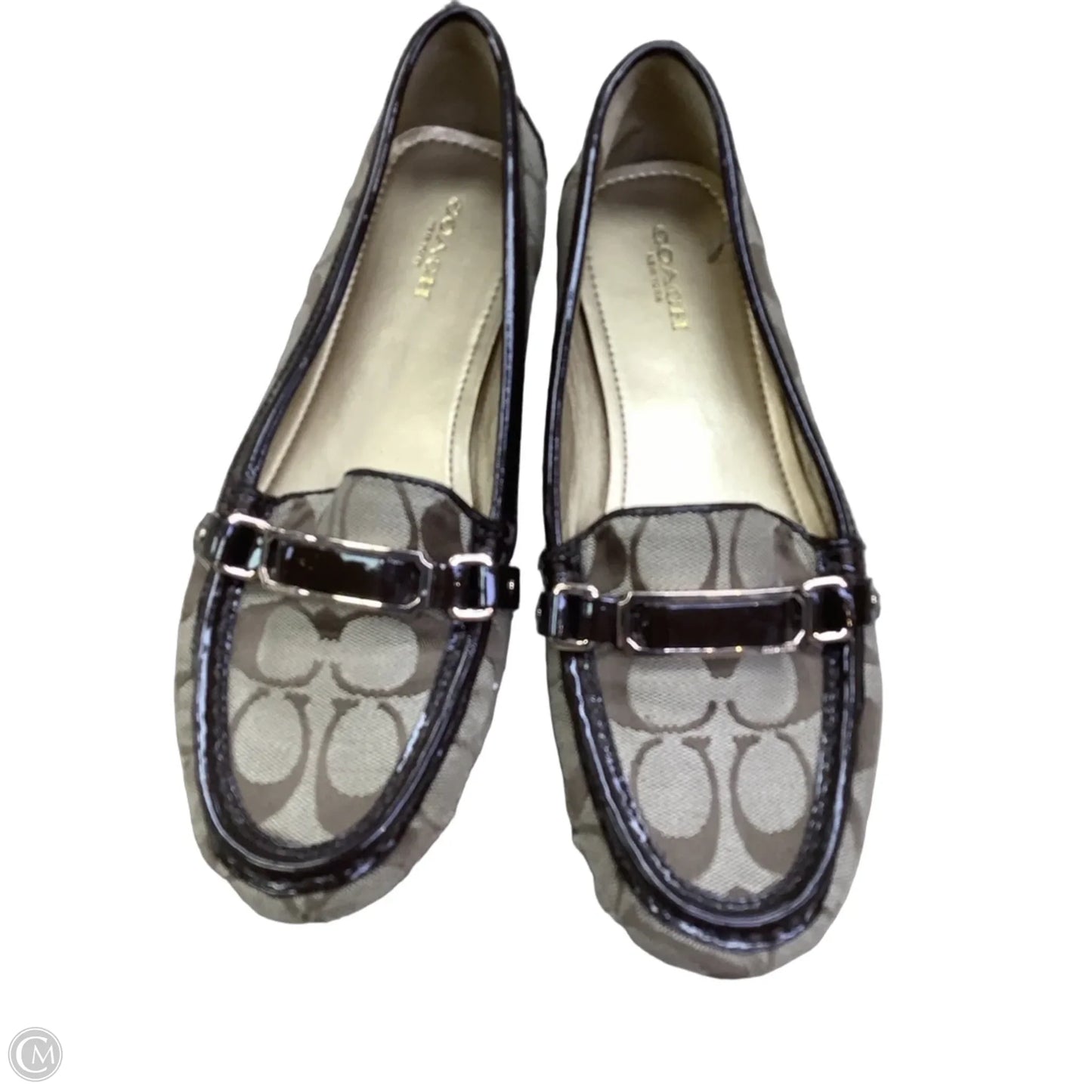 Shoes Designer By Coach In Brown & Cream, Size: 8