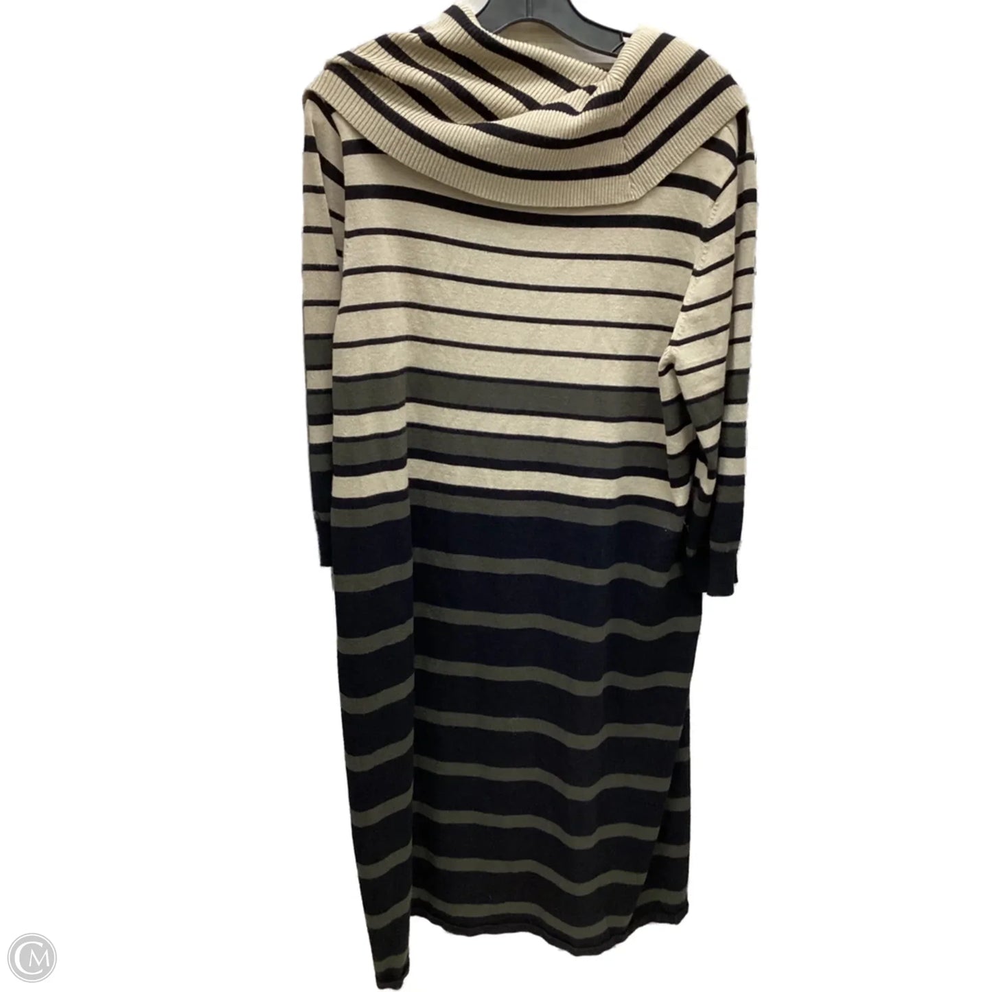 Dress Sweater By Pink Rose In Striped, Size: 3x