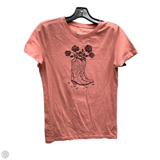 Top Short Sleeve By Aeropostale In Pink, Size: L