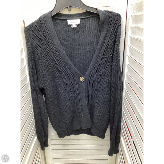 Sweater Cardigan By Cloud Chaser In Black, Size: Xl