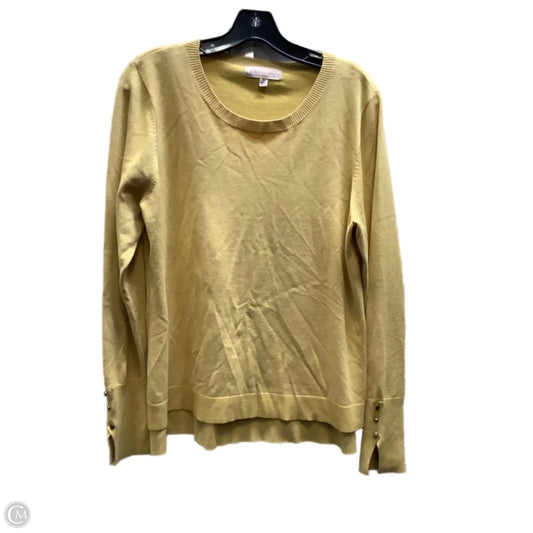 Top Long Sleeve By Philosophy In Yellow, Size: Xl
