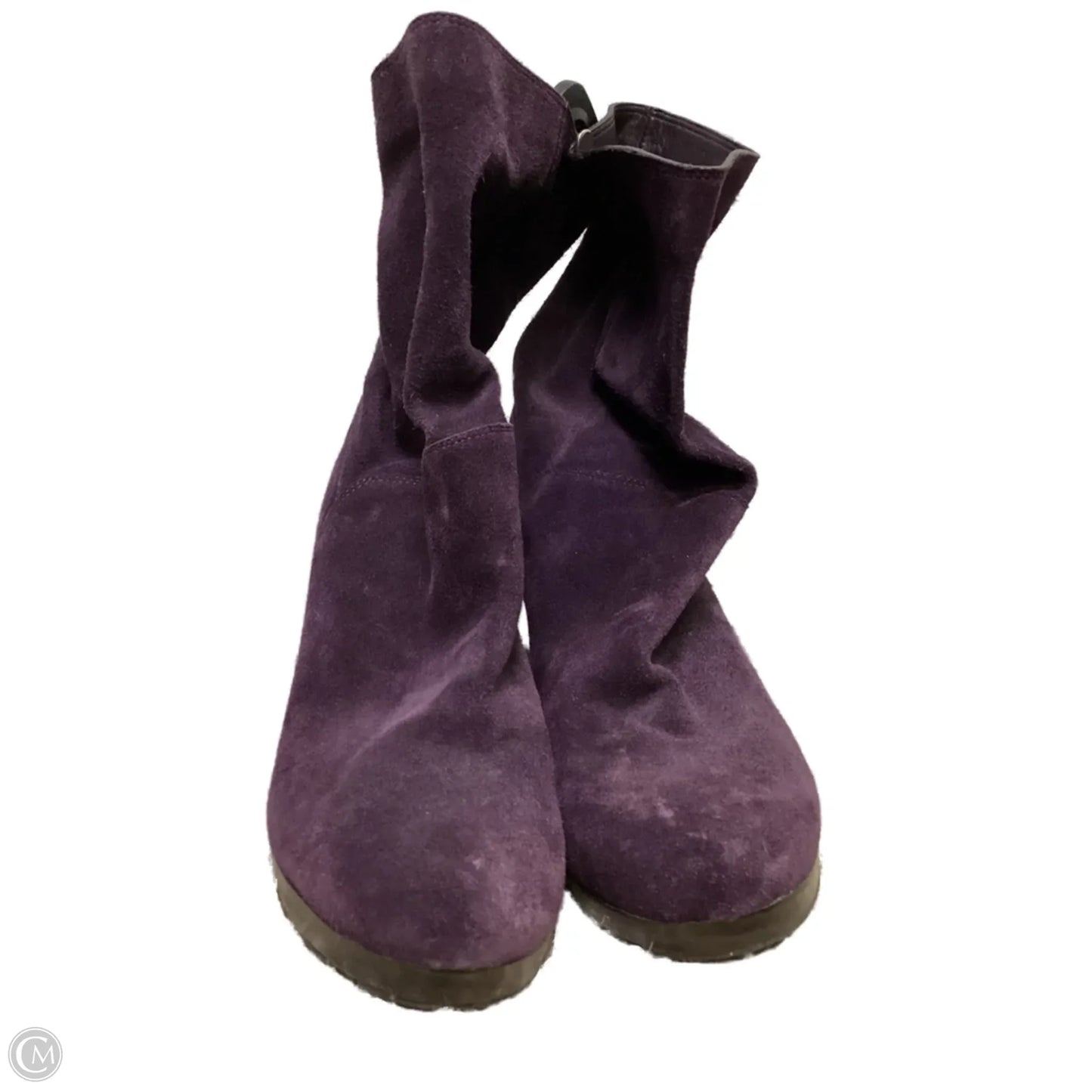 Boots Ankle Heels By Cole-haan In Purple, Size: 9