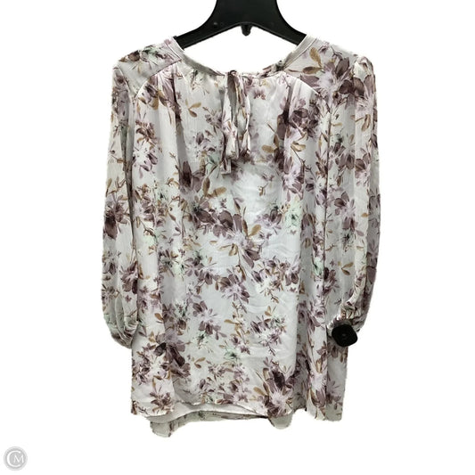 Blouse 3/4 Sleeve By Rose And Olive In Floral Print, Size: 1x