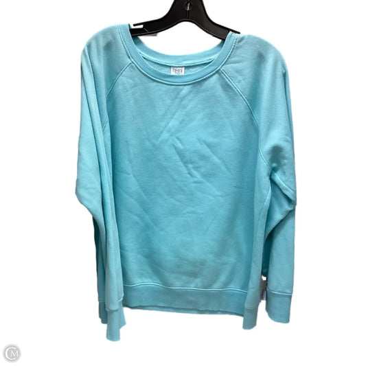 Sweatshirt Crewneck By Time And Tru In Aqua, Size: Xl