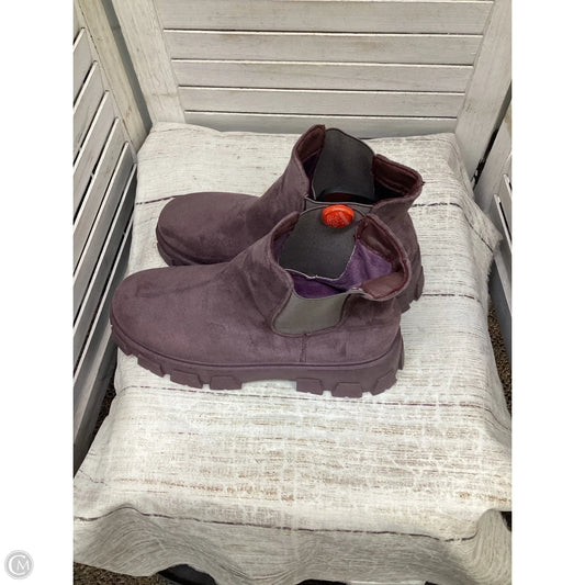 Boots Combat By Clothes Mentor In Purple, Size: 9