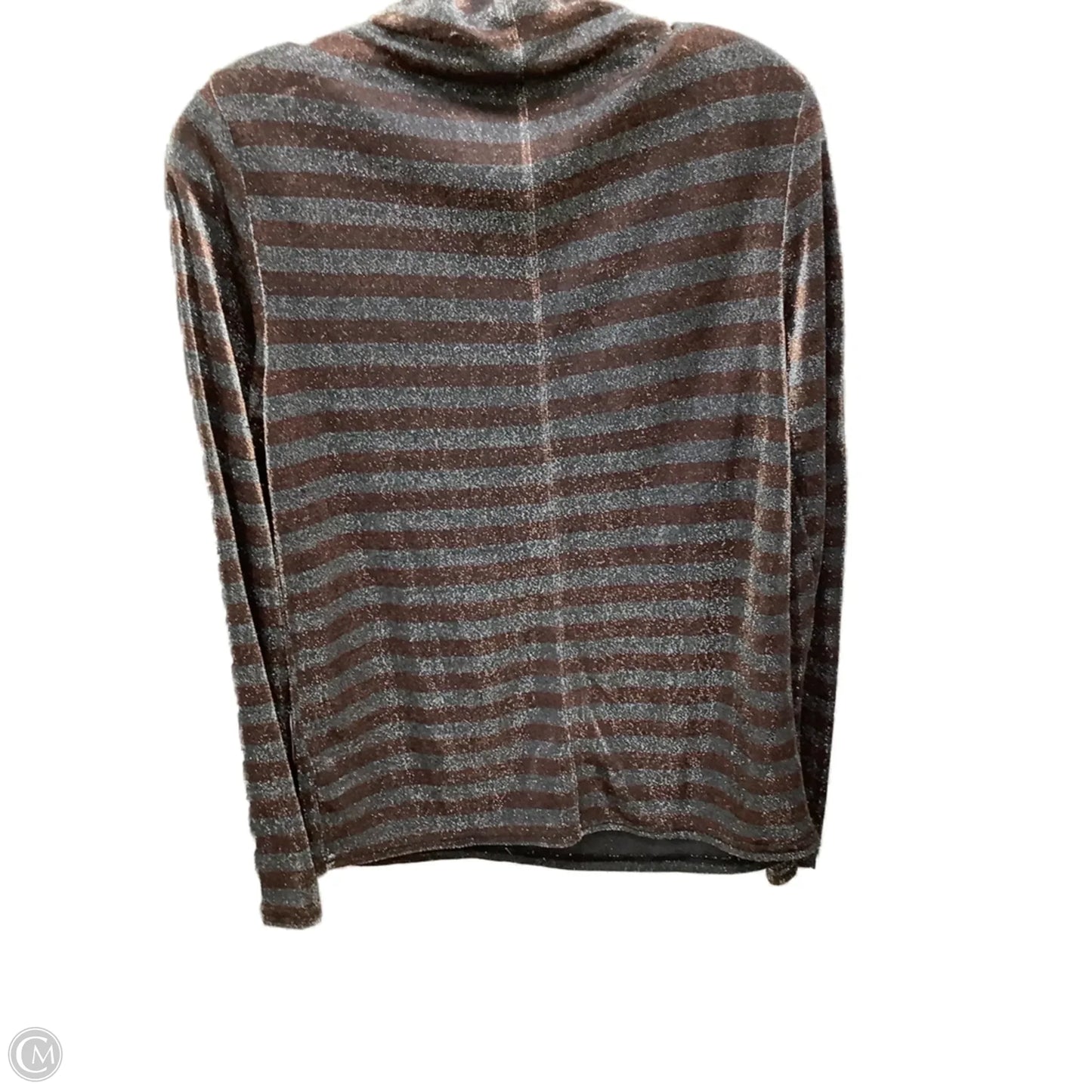 Top Long Sleeve By Nine West Apparel In Striped Pattern, Size: M