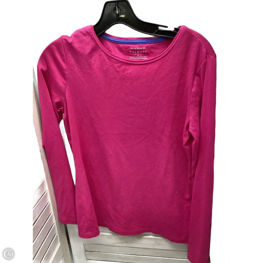 Top Long Sleeve By Talbots In Pink, Size: M