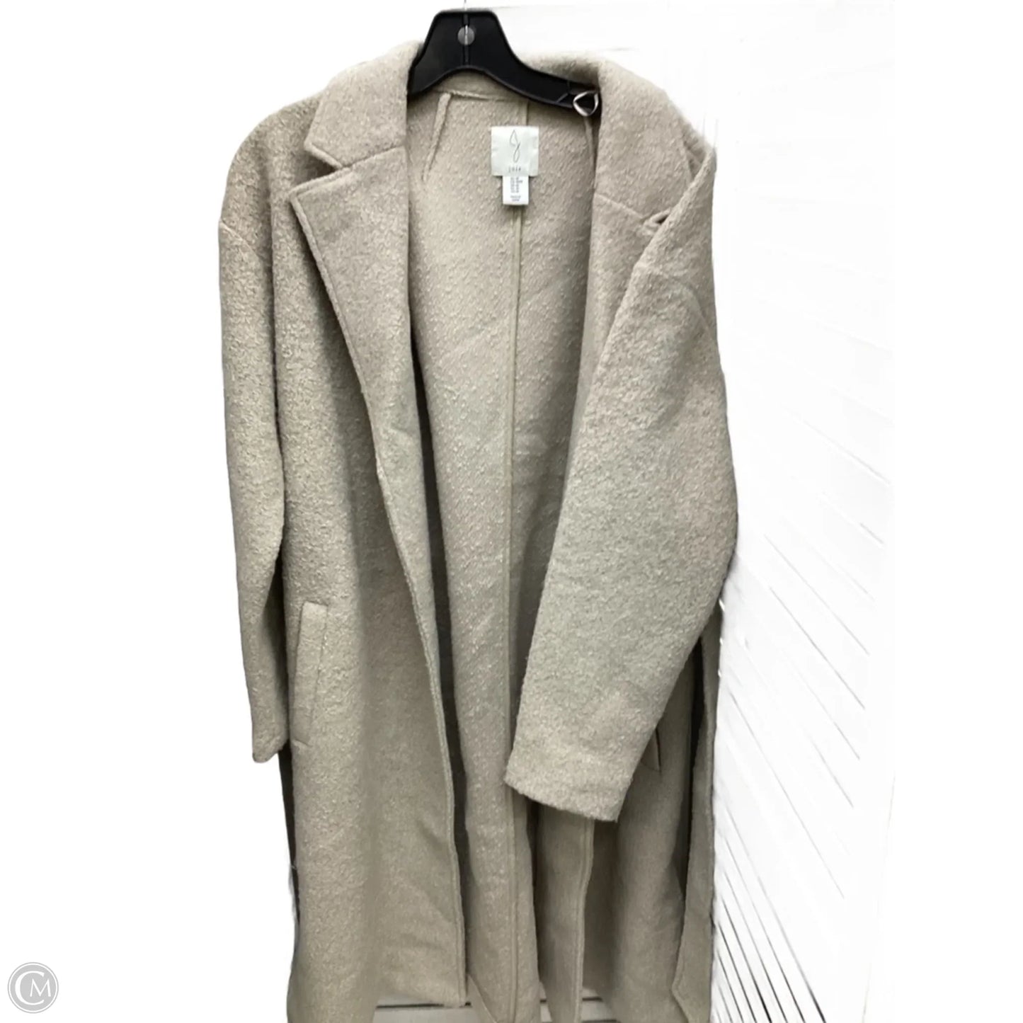 Coat Trench Coat By Jolie In Tan, Size: M
