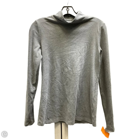 Top Long Sleeve By Croft And Barrow In Grey, Size: S