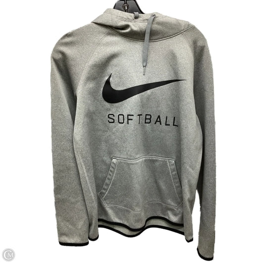 Sweatshirt Hoodie By Nike Apparel In Grey, Size: M