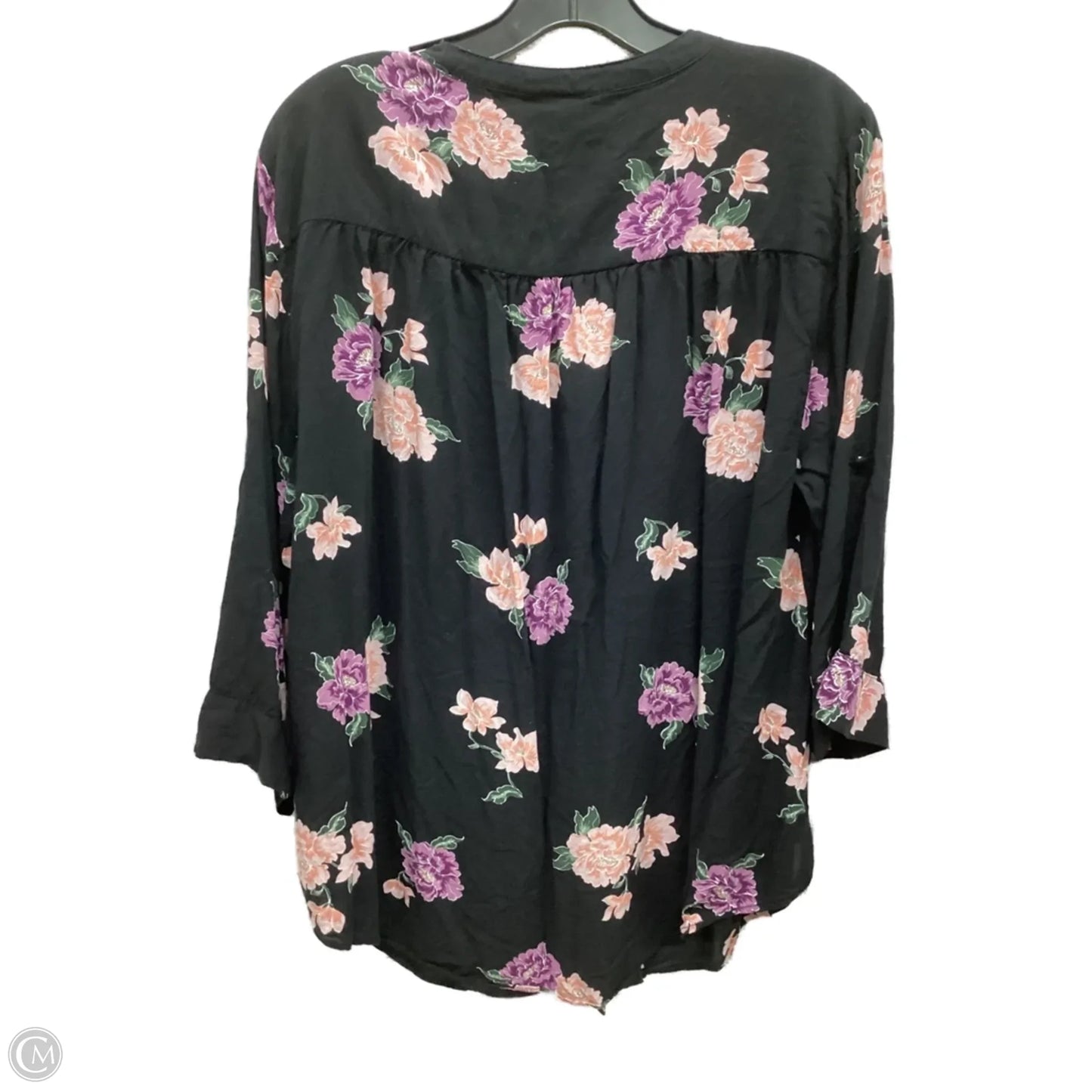 Top 3/4 Sleeve By Torrid In Floral Print, Size: 2x