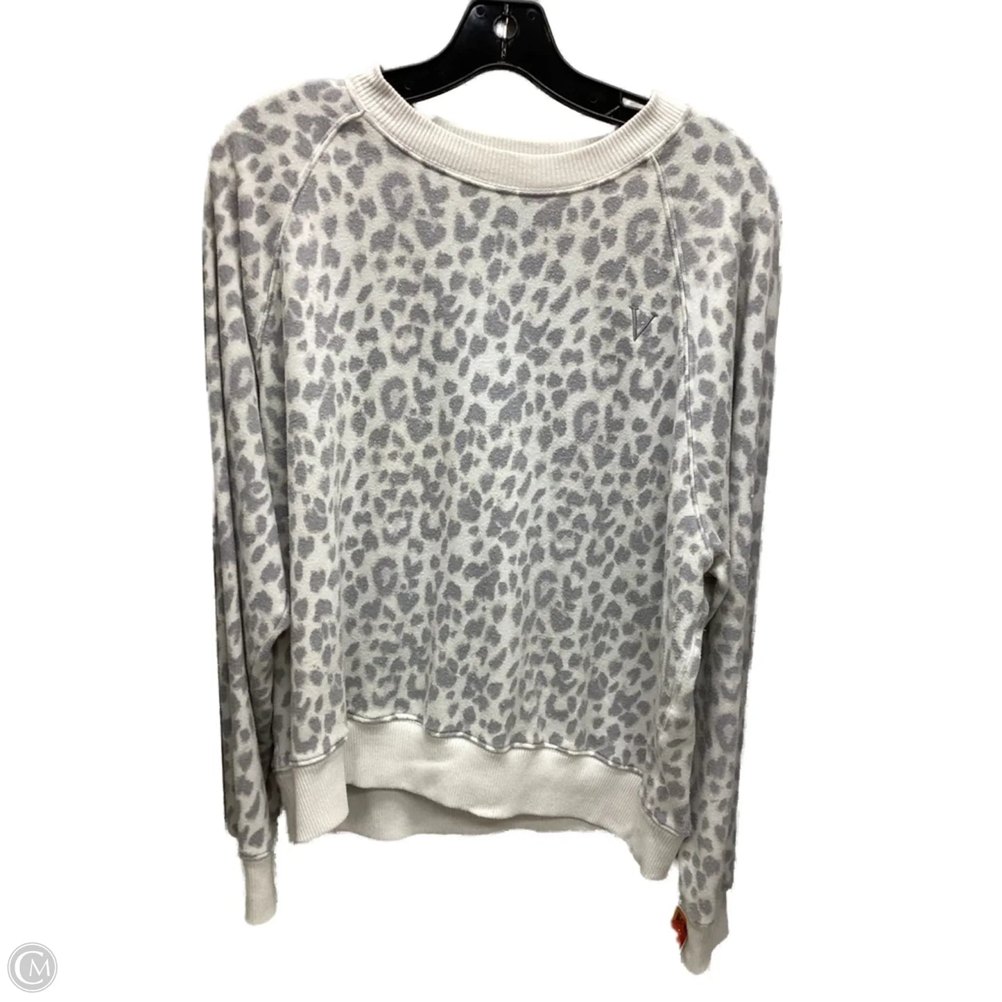 Sweatshirt Crewneck By Victorias Secret In Leopard Print, Size: L