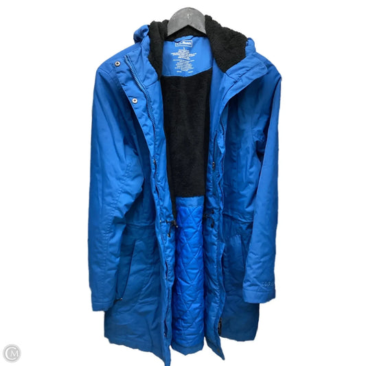 Coat Puffer & Quilted By L.l. Bean In Blue, Size: L