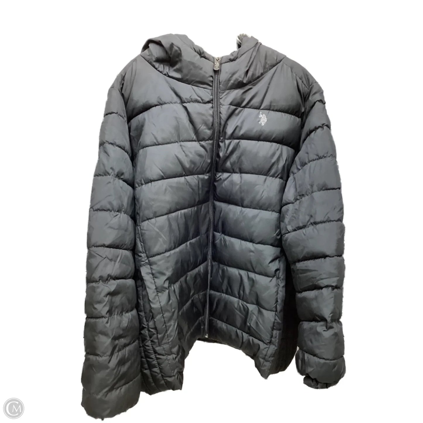 Coat Puffer & Quilted By Us Polo Assoc In Black, Size: 2x