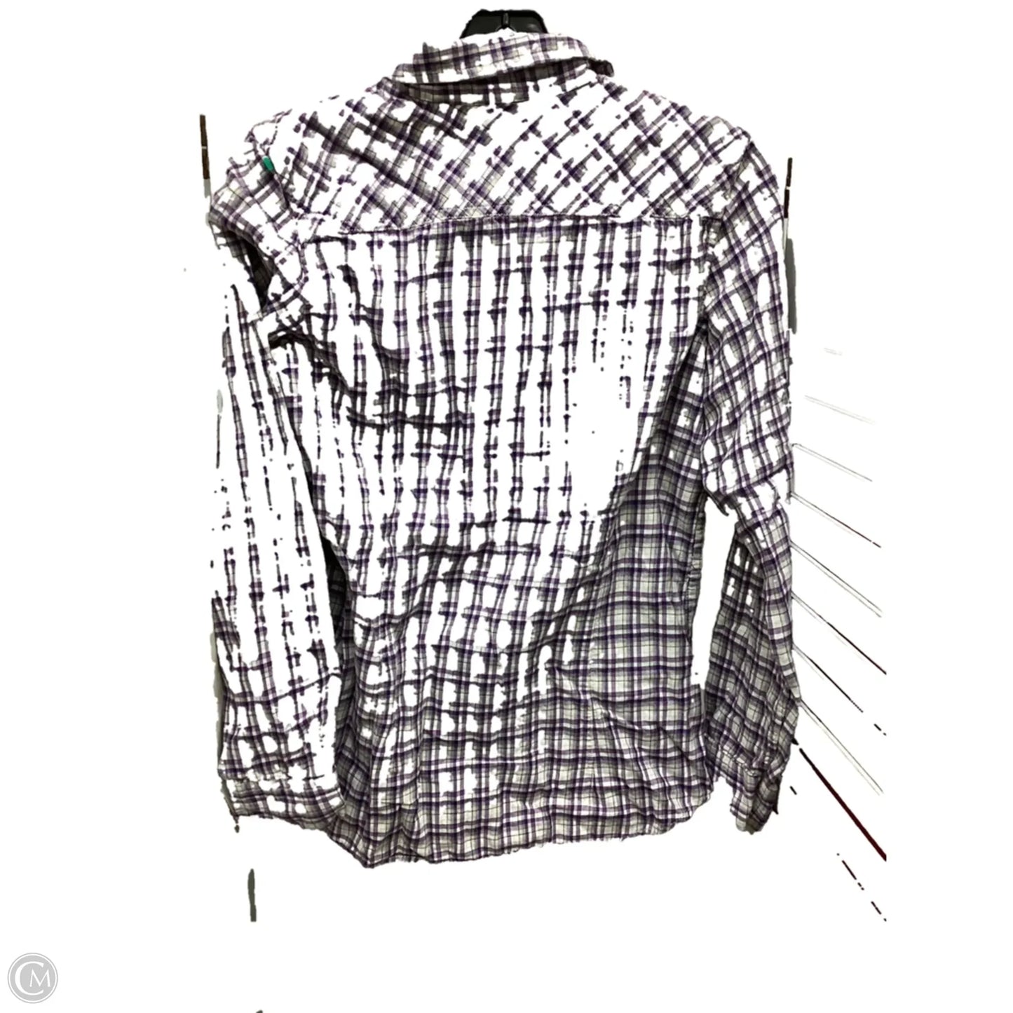 Top Long Sleeve By Eddie Bauer In Plaid Pattern, Size: S