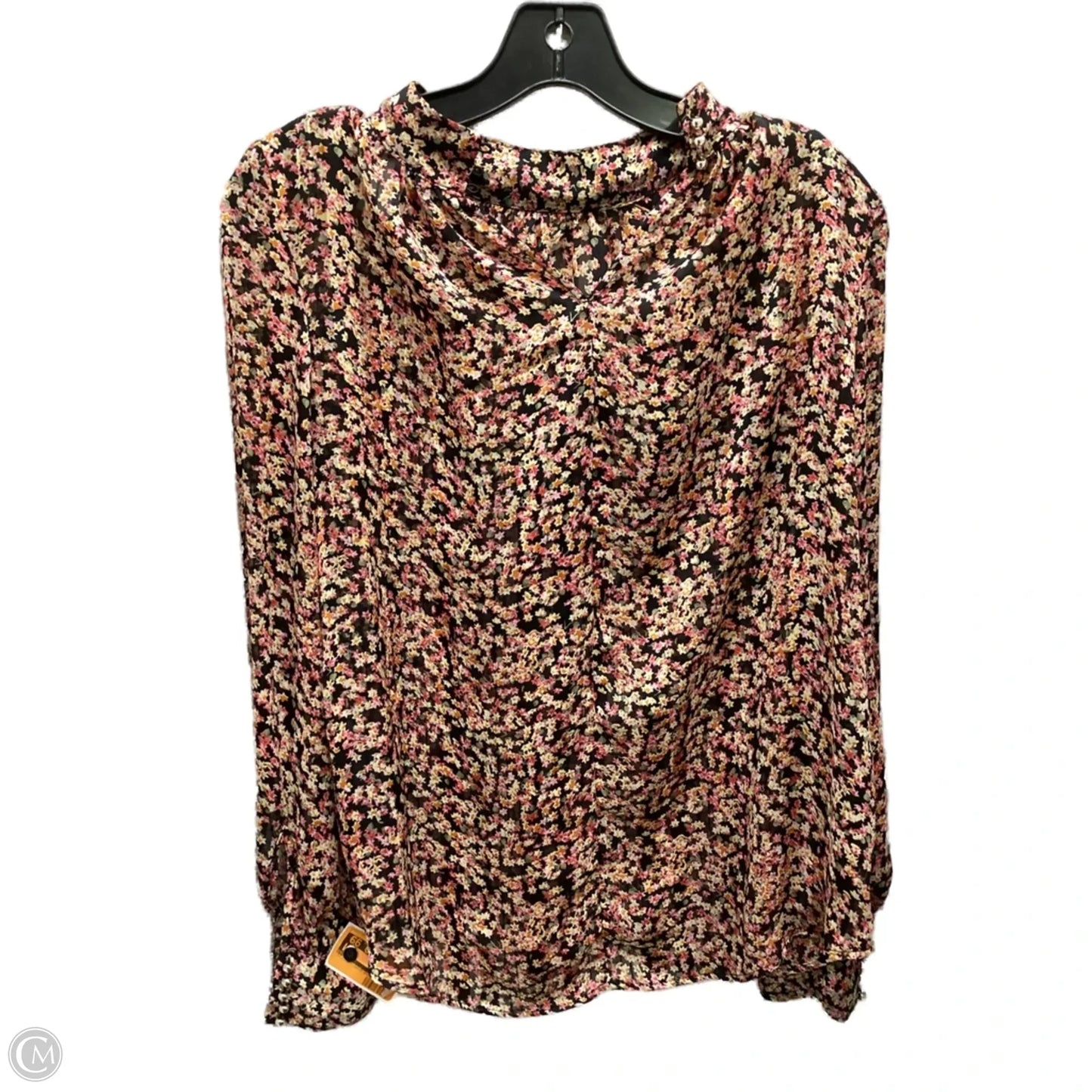 Top Long Sleeve By H&m In Floral Print, Size: Xs