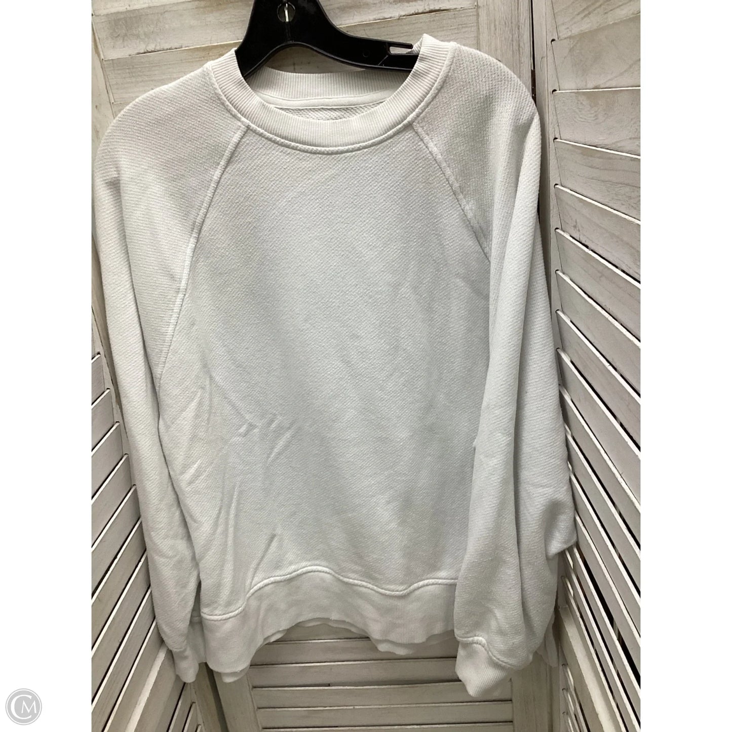 Sweatshirt Crewneck By Aerie In White, Size: Xxs
