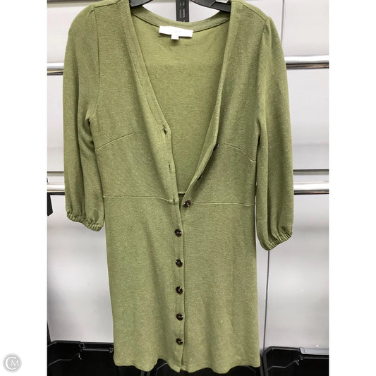 Dress Casual Midi By Loft In Green, Size: Mp