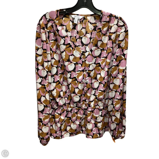 Top Long Sleeve By Nine West Apparel In Floral Print, Size: Xl
