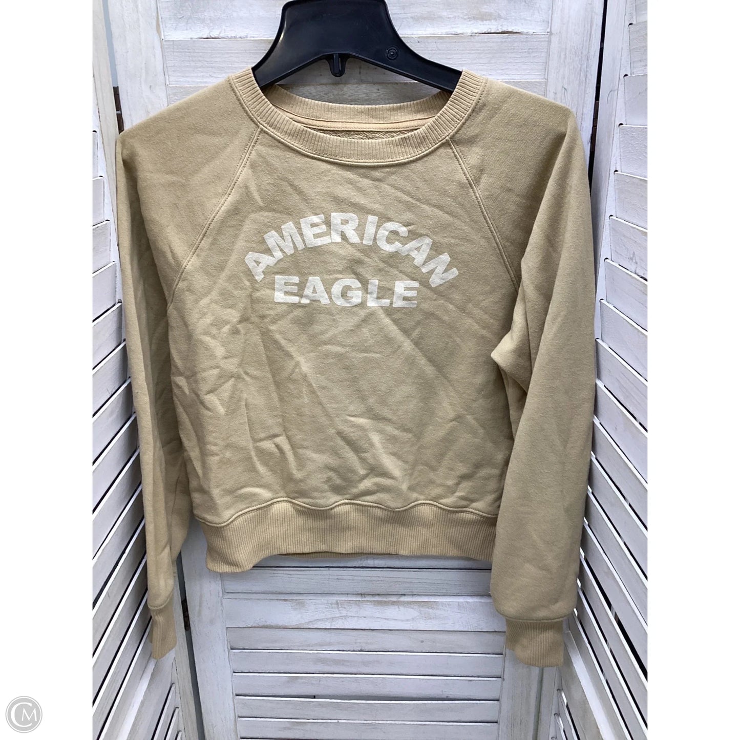 Sweatshirt Collar By American Eagle In Tan, Size: Xs