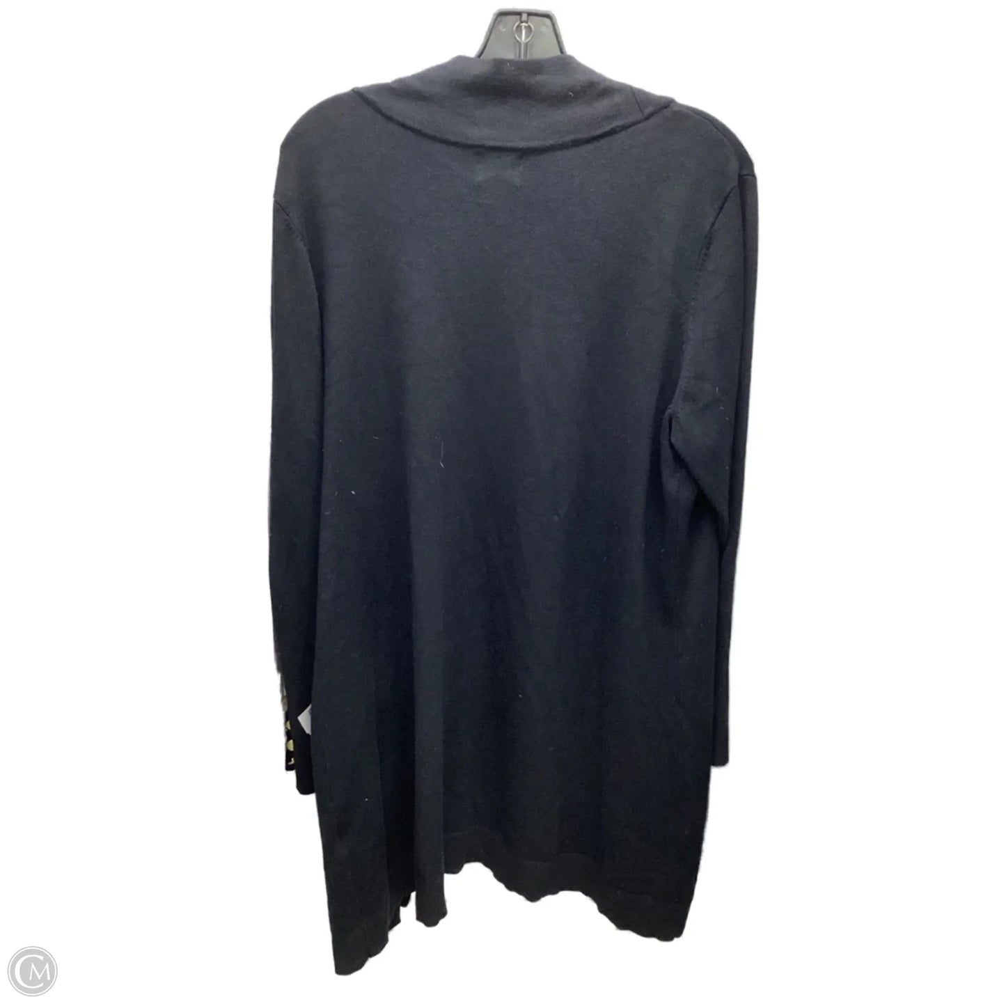 Cardigan By Jm Collections In Black, Size: Xl