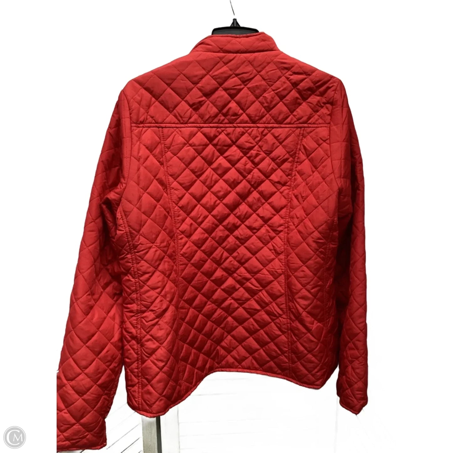 Jacket Windbreaker By Kim Rogers In Red, Size: Xl