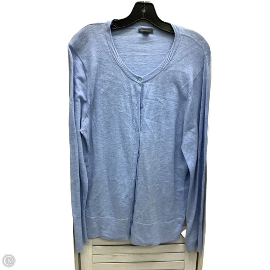 Cardigan By Eddie Bauer In Blue, Size: Xl