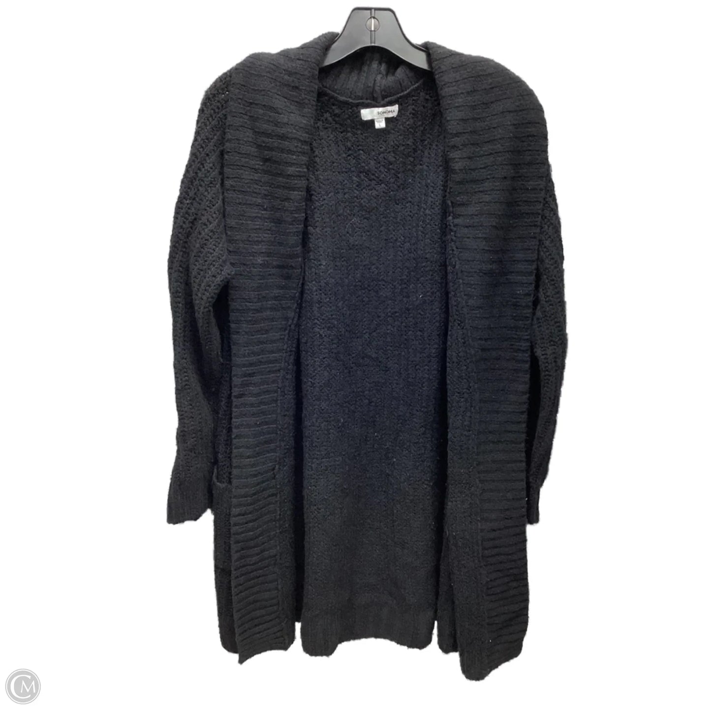 Sweater Cardigan By Sonoma In Black, Size: L