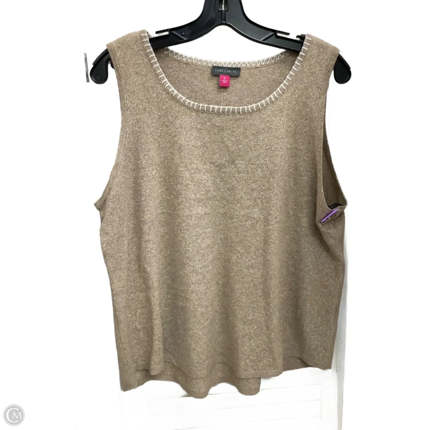 Top Sleeveless By Vince Camuto In Brown, Size: Xl